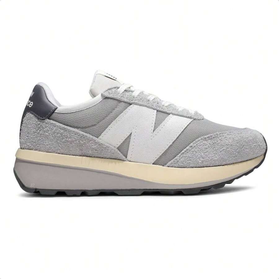B2 Online New Balance 370v1 Unisex Sneakers, 100% Original, With Invoice And Warranty. - Gray / White - View 1