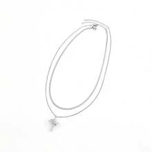Bộ 2 món dây chuyền choker bằng thép không gỉ nhiều lớp, mặt dây chuyền hình vương miện và thánh giá màu vàng/bạc cổ điển thời trang dành cho nữ. - Vương miện Thập tự giá - Xem 4