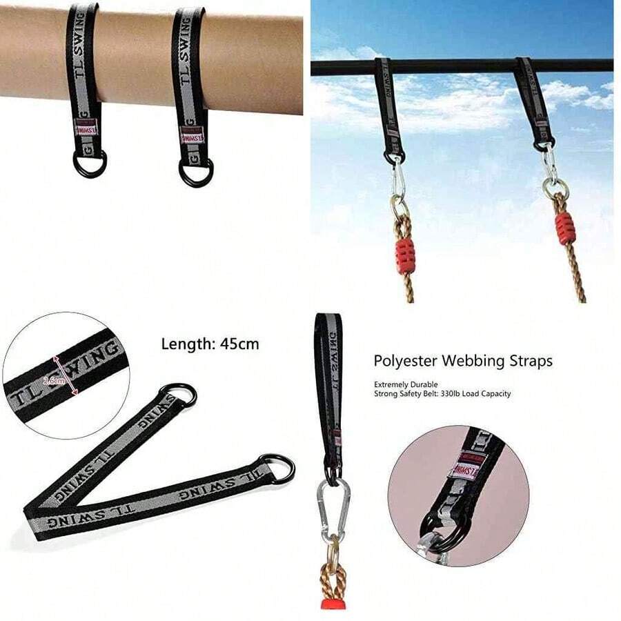 Correas para Columpios de rboles, 2 Piezas de Uso Mltiple con Cerradura de  para Exterior e Interior - como se muestra en la figura - Ver 1