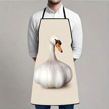 1 st kreativt vitlök, svanformat och bananpåfågelförkläde, roligt djur-, grönsaks- och köksförkläde, matlagningsförkläde, hembakning, kreativ presentförkläde - Multifärgad - Visa 9