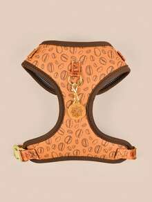 Luxury Design Pet Harness & ID Tag Set, High-Quality Metal Fittings, Fashion Printed, Suitable For Small, Medium And Large Puppies, Ideal Valentine's Day And New Year Gift - Multicolor - View 22