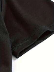 Happy 100th Day Of School With Cute Leopard Print Teachers And Students Women's Plus Size T-Shirt  100% Polyester Funny Oversized Graphic Short Sleeve Tee 1 Pcs 220g Novelty Shirt Casual Crew Neck Top - 黑色 - 查看 4