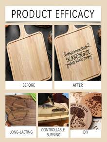 Wood Carving Pen - DIY Wood Carving Pen Tip, Used With A Hot Air Gun To Help Draw Beautiful Lines And Heat More Evenly (Please Carefully Watch The Instructions, This Is Not A Marker Pen). Used To Create Burn Marks On Wood, Works Best With A Hot Air Gun. No Electricity, Cannot Be Powered By Batteries.