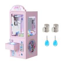 Claw Crane Machine, Medium-Sized Arcade Game Machine With Light & Sound, Adjustable Steel Claws, Precise Toy Candy Grabber Prize Dispenser Vending Toy, For Commercial Home Parties Cinema, Pink - Pink Claw Clip Style - View 8