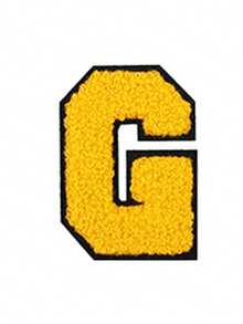 1/26pcs Chenille 2.8 Inch Letter Iron-On Patches, Suitable For Repairing Jeans, T-Shirts And Other Clothing, Letter Patch Badges - Yellow - View 42