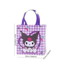 Sanrio Lemon Print Foldable Lightweight Tote Bag, Unisex, Reusable, Large Capacity Portable Shopping Bag, Grocery Handbag/Shoulder Bag - Multicolor - View 9