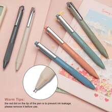 Linbsunne Gel Pens Black Ink Pens For Office 0.5mm Fine Point Pens Smooth Writing Retractable Work Pen (Metal Clip-12 Pcs) - MàuD - Xem 5