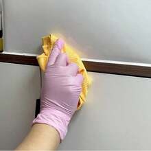 一次性浅粉色手套，适用于个人护理和清洁 - C - 查看 7