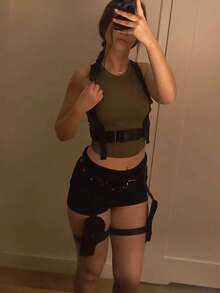 1 Set Costume Gun Holster, Western Cowboy Gun Holster, Lara Croft Costume Accessories - Holster - View 5