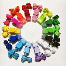 1个高音量ABS塑料运动哨，带挂绳，彩色裁判哨，适用于足球、篮球、教练和户外生存训练 - 彩色 - 查看 3