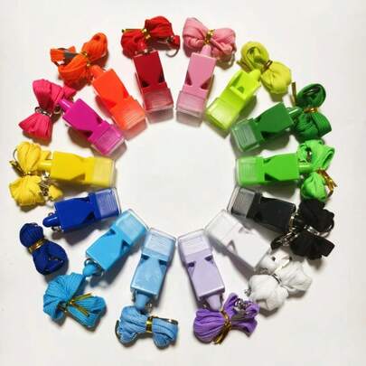 1 chiếc còi báo động khẩn cấp bằng nhựa ABS màu hồng, âm lượng cực lớn, thích hợp cho huấn luyện viên và trọng tài, âm lượng 120dB, trọng lượng nhẹ với dây đeo có thể tháo rời, thích hợp cho leo núi, cắm trại, cứu hộ và an toàn.