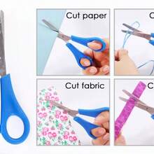 4 piezas Tijeras de  para Niños de Acero Inoxidable Pequeñas, con Mango Ergonómico, para Oficina y Escuela,  al por Mayor Directa de Fábrica Foska - Multicolor - Ver 10