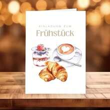 Charming Breakfast Invitation Card - An Ideal Choice For Birthday Cards, Anniversary Gifts, And Birth Presents To Give To Your Loved Ones Or Best Friends. - Multicolor - View 10