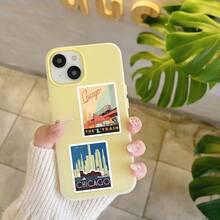 30pcs Retro World Landmarks Stickers Laptop Bicycle Guitar Skateboard Sticker DIY Graffiti Waterproof Stickers - Multicolor - View 9