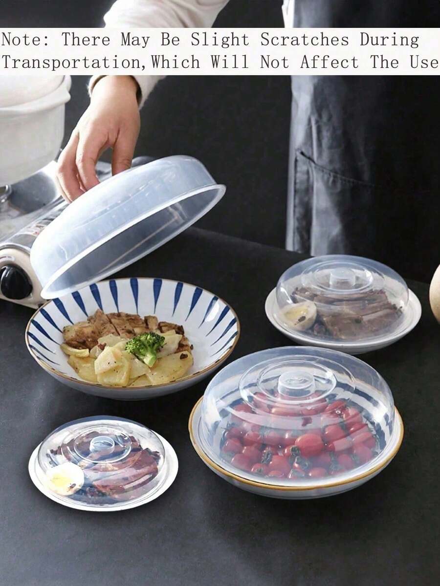 1 cái nắp đậy lò vi sóng, nắp đậy rau củ giữ nhiệt, nắp đậy thực phẩm bằng nhựa, nắp đậy thực phẩm chịu nhiệt, nắp đậy giữ mùi hôi cho tủ lạnh, dụng cụ nhà bếp giữ tươi hàng ngày, tấm chắn bắn tung tóe đa năng, bát đựng thực phẩm gia dụng, thích hợp làm phụ kiện nhà bếp, nhà bếp, thực phẩm, cắm trại, trang trí phòng. - Nhiều màu - Xem 1