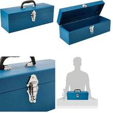 Foy TBF12 Caja portaherramientas metlica color azul sin charola 17" x 6" x 6" - 43x13x16 centímetros - Ver 5