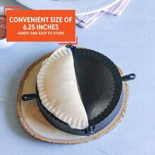 Dumpling Maker,Empanada Maker Press,Tortilla Folder,Tortilla Crimper,Pasta Making Tools,Extra Large - Black - View 3