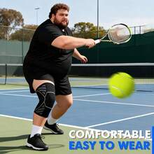 RPPR 1 Cặp - Ống bó đầu gối co giãn cao cấp, thoáng khí và thoải mái, cỡ lớn, unisex, đen xám/xanh dương, XL-3XL, phù hợp với cân nặng lên đến 136 kg - Nhiều màu - Xem 6