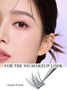 120簇自粘假睫毛 - 无需胶水或卸妆产品，鱼尾型 - 柔软轻盈，新手友好，易于日常妆容佩戴 - C - 查看 10