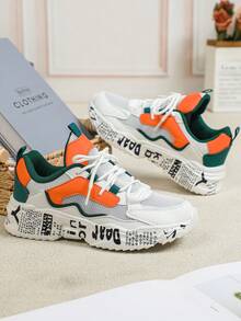 White Orange Print Base