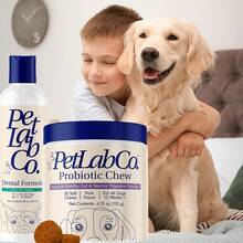 Two Piece Combination Set PetLab Co.Dog Allergy And Immune Probiotic Food And  Cat And Dog Dental Formula, Keep Cat And Dog Breath Fresh And Teeth Cleansnacks, Chew Dogs, Healthy Enzymes, Healthy Digestion, Intestinal Support,Honey Flavor. - Combo Pack - View 5