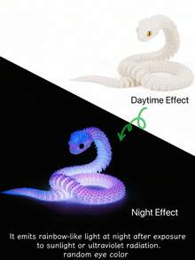 新款潮流中国龙摆件，印花工艺，翅膀可活动，玫瑰龙、蛇龙款式可选，水晶材质，晶莹剔透，光泽亮丽，关节可自由活动，夜光模式，色彩缤纷，适合各种场合，可爱又酷炫，是生日礼物、派对装饰、收藏品等的理想之选。 - 彩色 - 查看 16