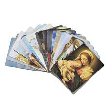 Catholic Holy Card Prayer Card With Metal Box, Catholic Gifts, Assorted Holy Cards With Catholic Saints And Prayers - 36Pcs - 36 chiếc - Xem 5