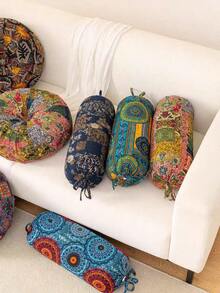 Oblong Sofa Lumbar Pillow, Bohemian Candy-Shaped Sleeping Hugging Pillow, Bed Pillow, Lumbar Pillow, Office Sofa Chair Lumbar Support Cushion, Nap Pillow, Waist Pillow, Pregnancy Bedside Back Cushion, Hot Selling - Multicolor - View 2