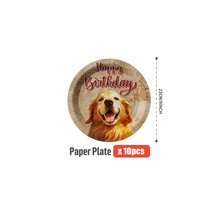 Cute Dog Happy Birthday Disposable Plates, Napkins, Cups - One-Time Party Supplies Set, Fits 25 Guests, Disposable Paper Plates Party Tableware Suitable For Birthday, Wedding, Theme Party, Family Picnic - Multicolor - View 9