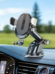 360° Rotatable Suction Cup Car Phone Holder - Universal Car Dashboard Phone Mount Bracket, Suitable For Navigation, Compatible With IPhone, Android Phones, Great Gift For Family And Friends - Black - View 12