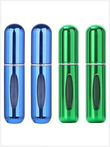 1个/2个/3个/4个/5个装 5毫升便携式迷你香水可填充喷雾瓶，配有香水泵头，适合旅行和户外使用