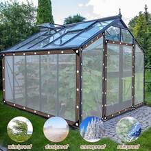 Lona Transparente Impermeable, Lona de Polietileno Transparente con Ojales, Plegable Cubierta Transparente a Prueba de Lluvia con Borde Reforzado y Cuerda para Camping Patio jardn Gallinero (23m) - 2*3 m - Ver 6