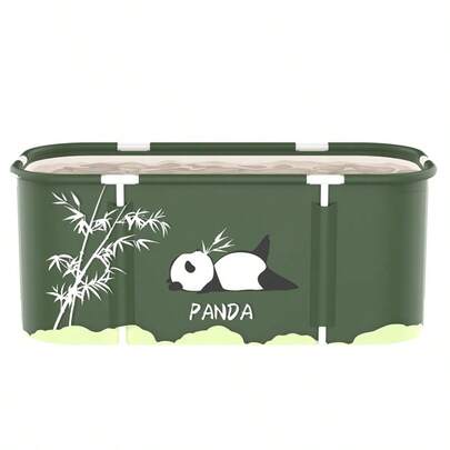 Portable Foldable Bathtub For Adults & For Two People - Heavy-Duty Multi-Layer Soaking Tub, Setup With Water & Drain Hose, PVC Oxford Cloth Spa Tub For, Travel, Outdoor Use