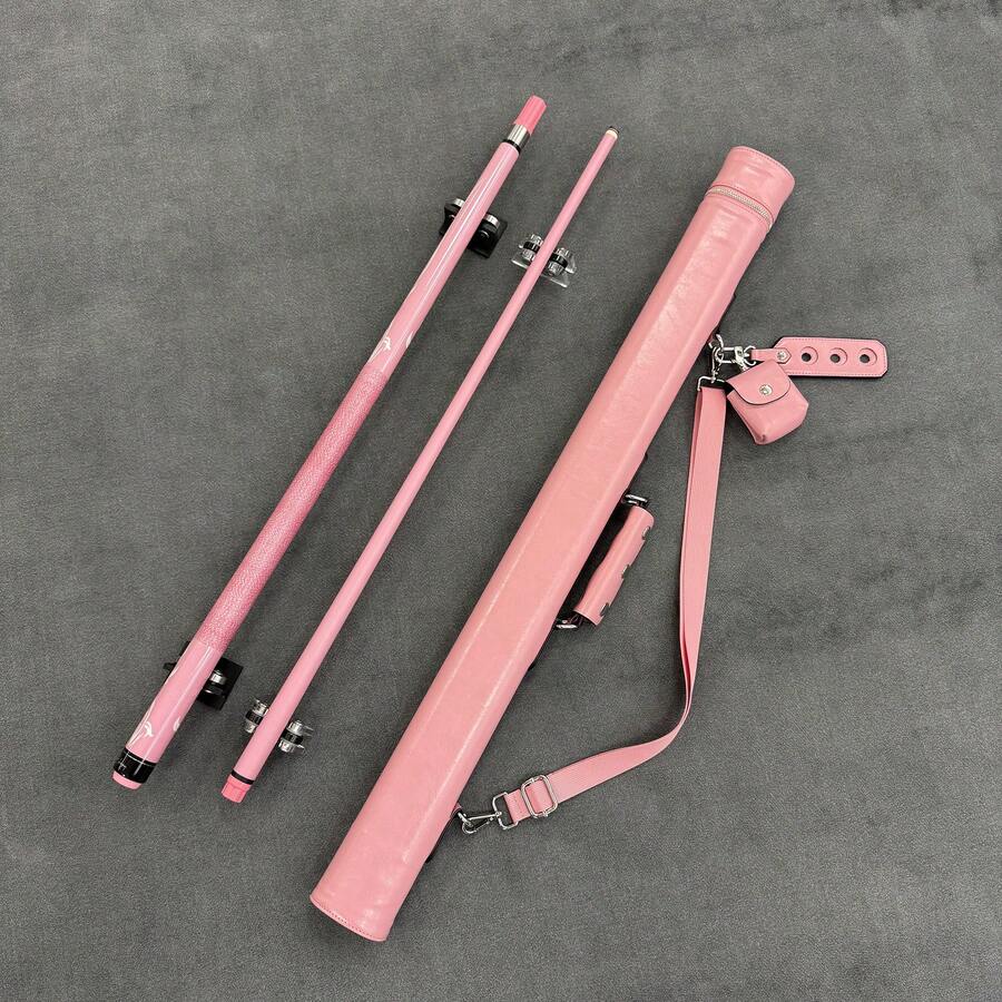 Pink Pool Cue Set For Girls (Including Pink Cue Case) - Women's Billiards Equipment