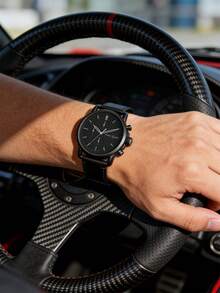 Fossil Reloj de pulsera de cuarzo para hombre, multifuncional de negocios y moda, modelo FS5504 - Negro - Ver 3
