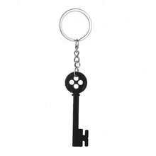 Keychain Halloween Mystery Door Key Pendant Necklace Black Button Pendant - 鑰匙扣 - 查看 3