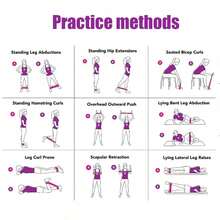 TPE Resistance Bands Fitness Set Rubber Loop Bands Strength Training Workout Expander Yoga Gym Equipment Elastic Rubber Loop - Blue - View 3