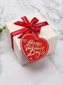 10/50/100pcs Gold Foil Gift Tags, Heart Shaped Thank You Cards, Decoration Pendant For Valentine's Day Gifts