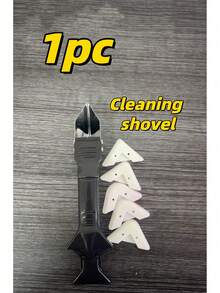 Multifunctional 3-In-1 Silicone Sealer | Ergonomic Handle 6-Piece Set (5 Replaceable Heads), Durable, Stainless Steel Pointed Tip, Easy To Use, Convenient For Sealing And Cleaning, No Electricity Required Caulking Tool For Scraping Wall Corners, Applying And Smoothing Silicone, Caulk, And Grout - Multicolor - View 14