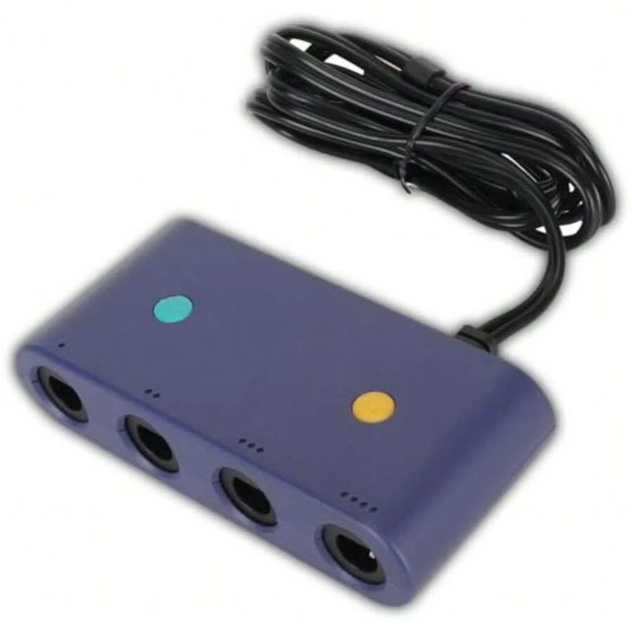 CYPNDpofirs Adaptador de Controlador de 4 Puertos Compatible con WiiU PC y OS X Turbo Boost Fácil de Usar con Cable de 150 cm de LargoFashion - 219727445 - Ver 1