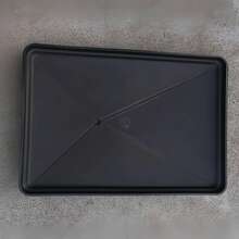 1pc Multi-Functional Plastic Tray With Drainage, Compatible With Bowl & Dish Rack, Moisture-Proof And Easy To Clean, Black - Black - View 7