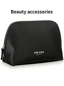 Prada Czarna, przenośna, minimalistyczna kosmetyczka, odpowiednia do podróży - Czarne - Zobacz 3