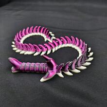 17.72in Foldable Dragon Bone Whip | Silk Rose Red | Flexible Swing Decompression Accessory - Multicolor - View 2