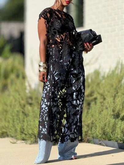 Women's Elegant Cutout Sleeveless Dress: Asymmetric Hem -  For Daily, Commute, Travel & Outings