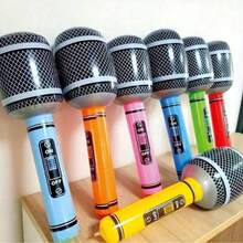 Microfone Inflável de Estrela do Rock - Guitarra Inflável Acessório de Foto, Adequado para Temas de Concerto, Despedidas de Solteiro, Várias Reuniões, Acessórios Infláveis para Festa, Suprimentos para Festa, Ideal para Reuniões em Grupo, Cor Aleatória - Instrumento Musical Inflável, Brinquedo Inusitado, Acessório de Foto para Festa, Adequado para Karaokê e Home KTV, Acessório de Microfone, Perfeito para Festas de Aniversário, Festas de Casamento, Ano Novo, Natal e Despedidas de Solteiro - Multicolorido - Visão 6