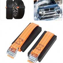 Neumtico Rueda Cadena Antideslizante Emergencia Hielo Nieve Barro Conduccin Segura Accesorios para Automviles - como se muestra en la figura - Ver 10