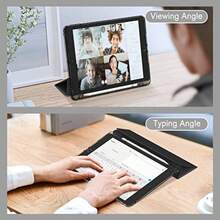 Fintie iPad 10.2 ケース iPad 第9/ 8/ 7世代 ケース 2021 2020 2019 透明バックカバー Apple Pencil 収納可能 三つ折スタンド スリープ機能 軽量 薄型 傷つけ防止 PU合成レザー TPU モデル番号A2602 A2603 A2604 A2605 (クラシックブラック) - 写真の通り - チェックする 4