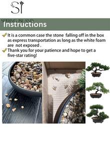 1棵人造盆栽树，黑色花盆，高7.9英寸（20厘米），绿色仿真植物，适合家居和办公室装饰 | 非常适合摆放在书架、书桌、浴室 | 农舍风格节日装饰、情人节装饰、春夏装饰、家居装饰 - 綠色-B - 查看 13