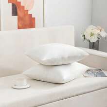 1PC/2PCS/4pcs/Set Sleek Marble Pattern Plush Pillow Cover - 18x18 Inches (Multiple Sizes Offered), Zippered Closure, Farmhouse Square Sham, Chic Decor Accent For Home/Living Room/Bedroom/Car/Hotel/Patio (Pillow Inserts Not Included) - 彩色 - 查看 8