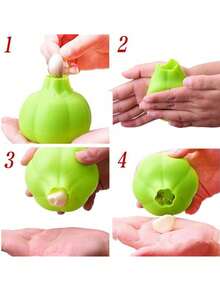 1pc Silicone Garlic Peeler, Suitable For Kitchen Garlic Peeling Tool. Can Quickly Peel And Easy To Clean. - Multicolor - View 6